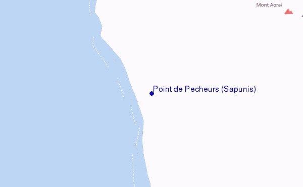 carte de localisation de Point de Pecheurs (Sapunis)