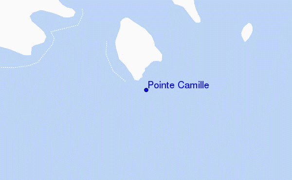 carte de localisation de Pointe Camille