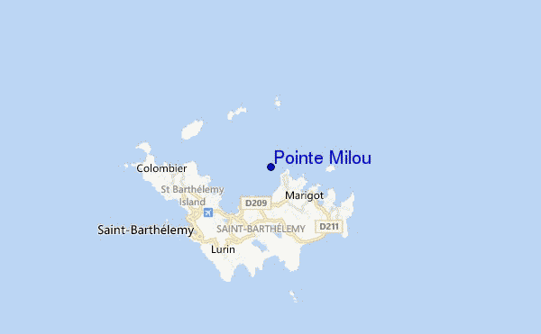 carte de localisation de Pointe Milou