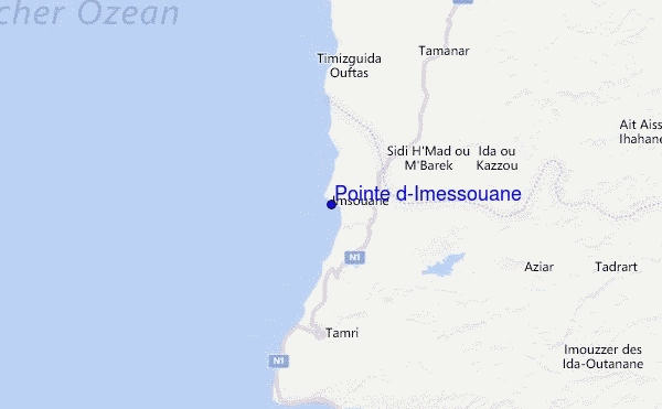 Pointe d'Imessouane Location Map