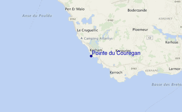 carte de localisation de Pointe du Couregan