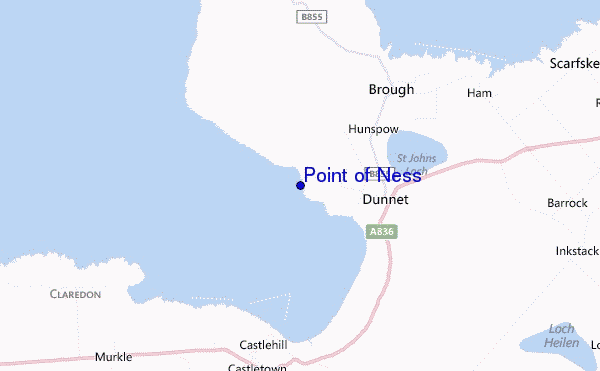 carte de localisation de Point of Ness