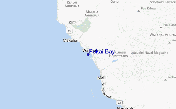 carte de localisation de Pokai Bay