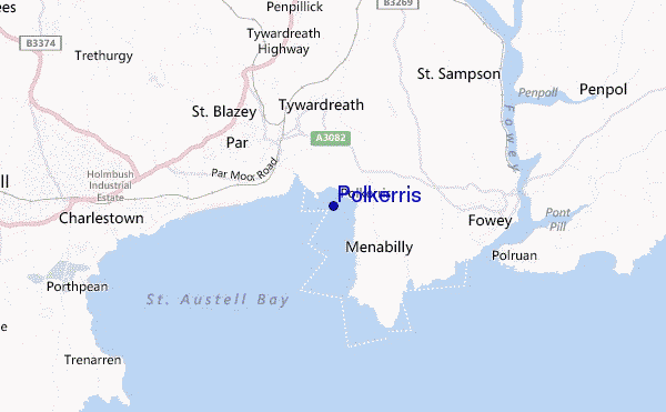 carte de localisation de Polkerris