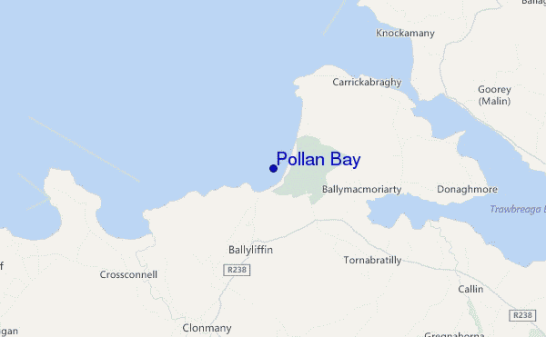 carte de localisation de Pollan Bay