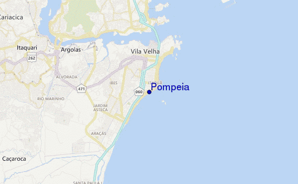 carte de localisation de Pompeia