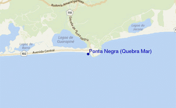 carte de localisation de Ponta Negra (Quebra Mar)
