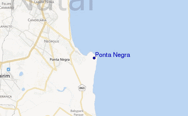 carte de localisation de Ponta Negra