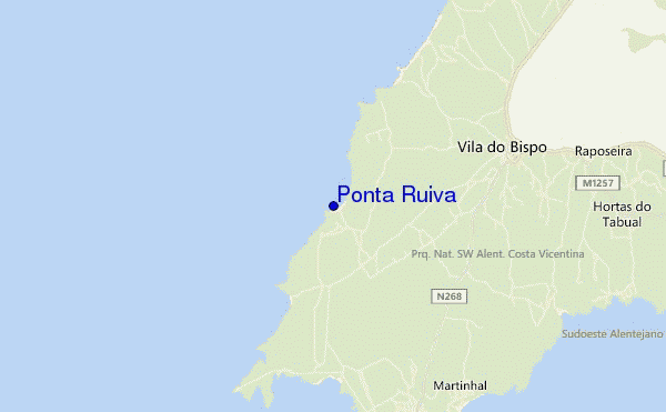 carte de localisation de Ponta Ruiva