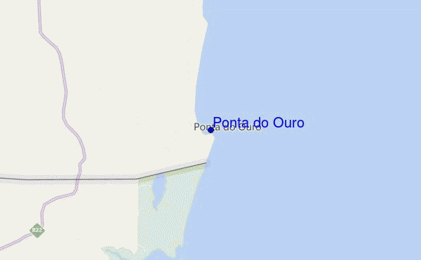 carte de localisation de Ponta do Ouro