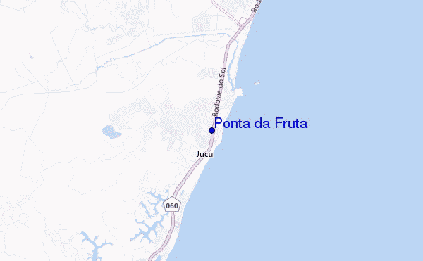 carte de localisation de Ponta da Fruta