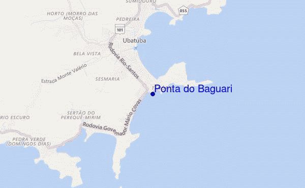 carte de localisation de Ponta do Baguari