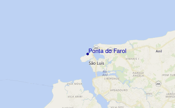 carte de localisation de Ponta do Farol