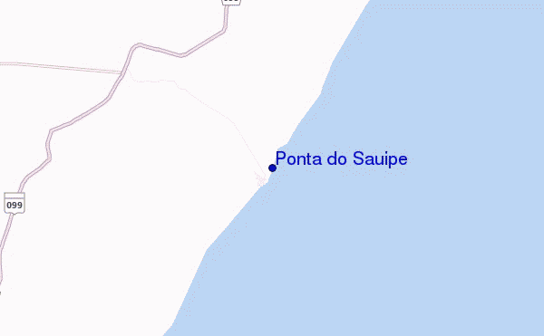 carte de localisation de Ponta do Sauipe