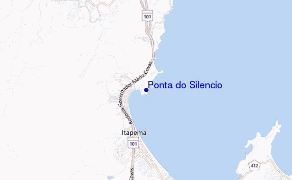 carte de localisation de Ponta do Silencio