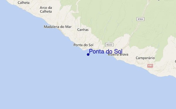 carte de localisation de Ponta do Sol