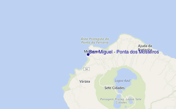 carte de localisation de San Miguel - Ponta dos Mosteiros