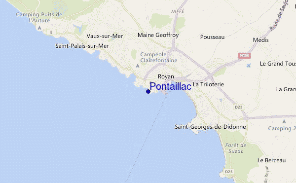 carte de localisation de Pontaillac