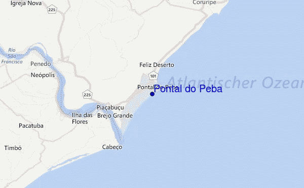 Pontal do Peba Location Map