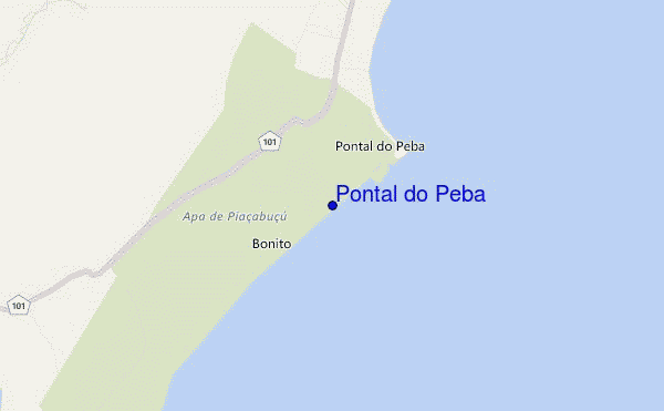 carte de localisation de Pontal do Peba