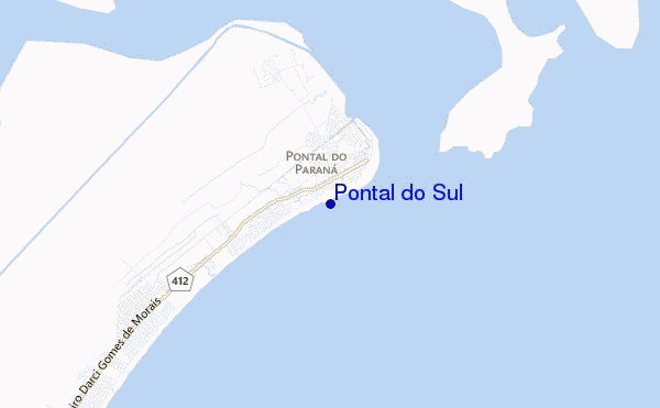 carte de localisation de Pontal do Sul