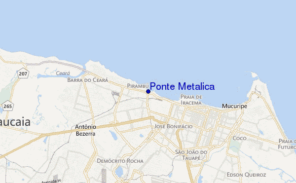 carte de localisation de Ponte Metalica