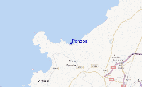 carte de localisation de Ponzos