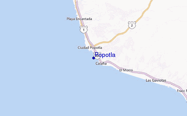 carte de localisation de Popotla