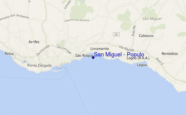 carte de localisation de San Miguel - Populo