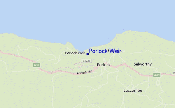 carte de localisation de Porlock Weir