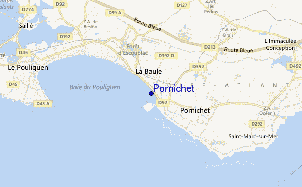 carte de localisation de Pornichet