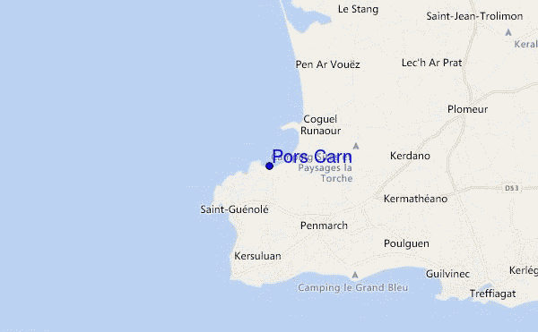 carte de localisation de Pors Carn