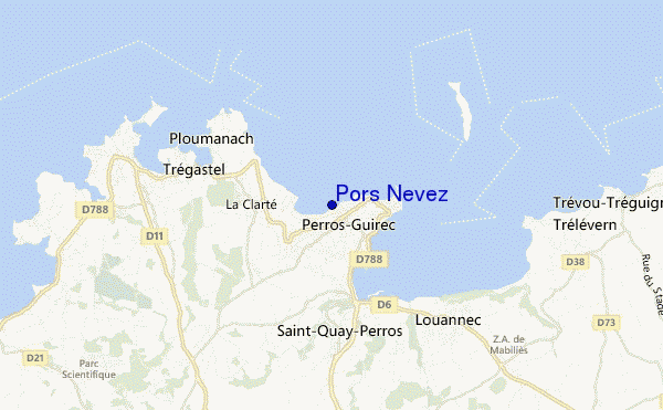 carte de localisation de Pors Nevez