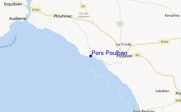 carte de localisation de Pors Poulhan