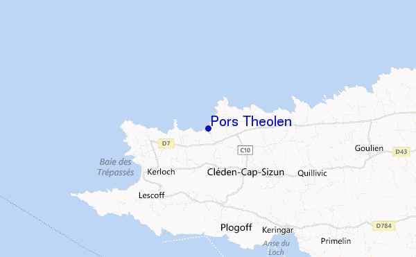 carte de localisation de Pors Theolen