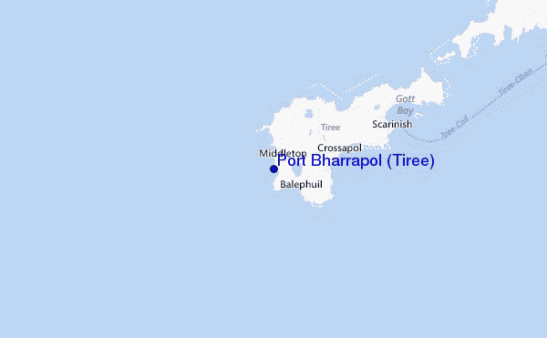 Port Bharrapol (Tiree) Location Map