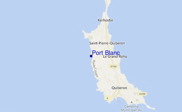 carte de localisation de Port Blanc