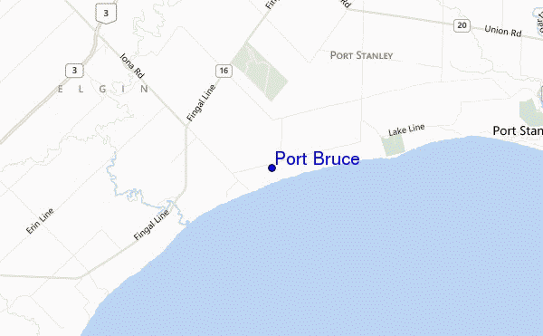 carte de localisation de Port Bruce