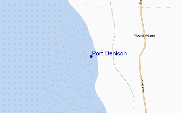 carte de localisation de Port Denison