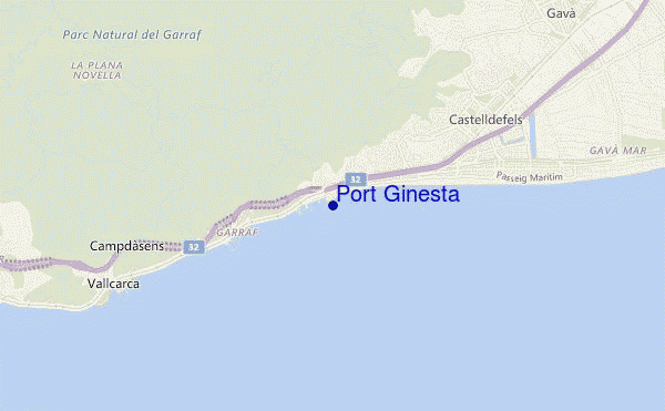 carte de localisation de Port Ginesta