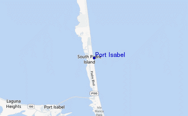 carte de localisation de Port Isabel