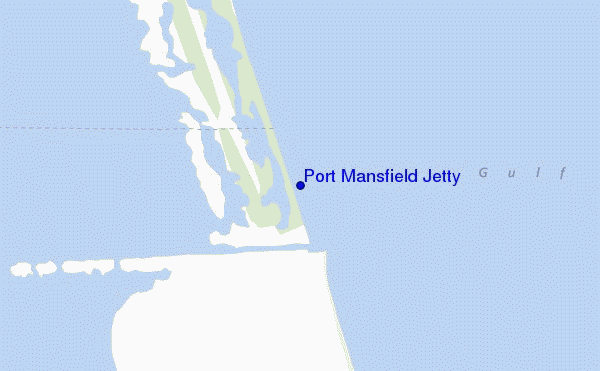 carte de localisation de Port Mansfield Jetty
