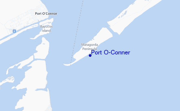 carte de localisation de Port O'Conner