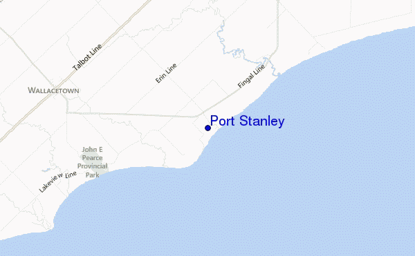 carte de localisation de Port Stanley
