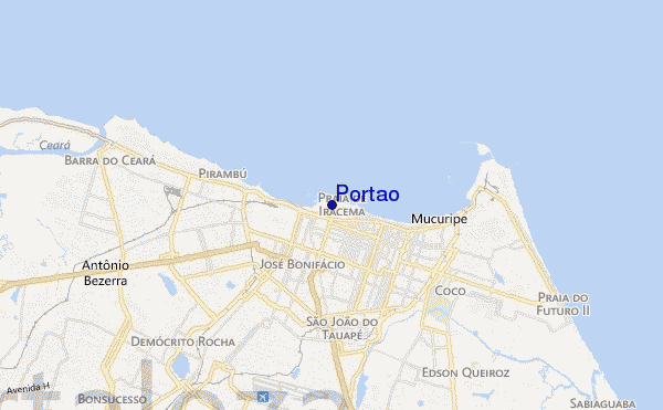 carte de localisation de Portao