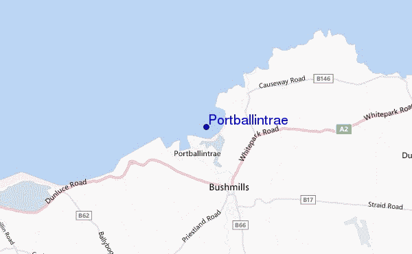 carte de localisation de Portballintrae