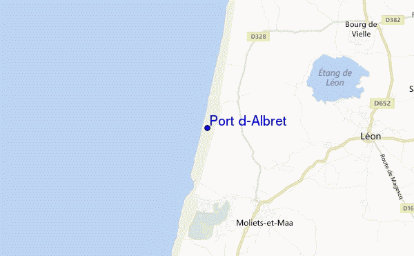 carte de localisation de Port d'Albret