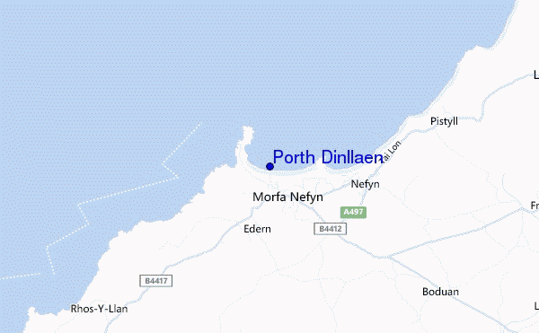 carte de localisation de Porth Dinllaen