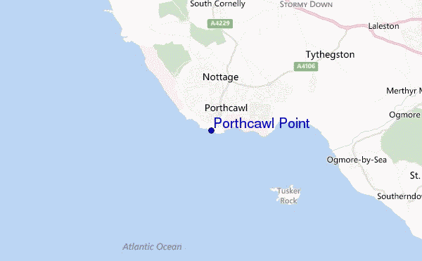 carte de localisation de Porthcawl Point