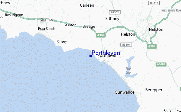 carte de localisation de Porthleven